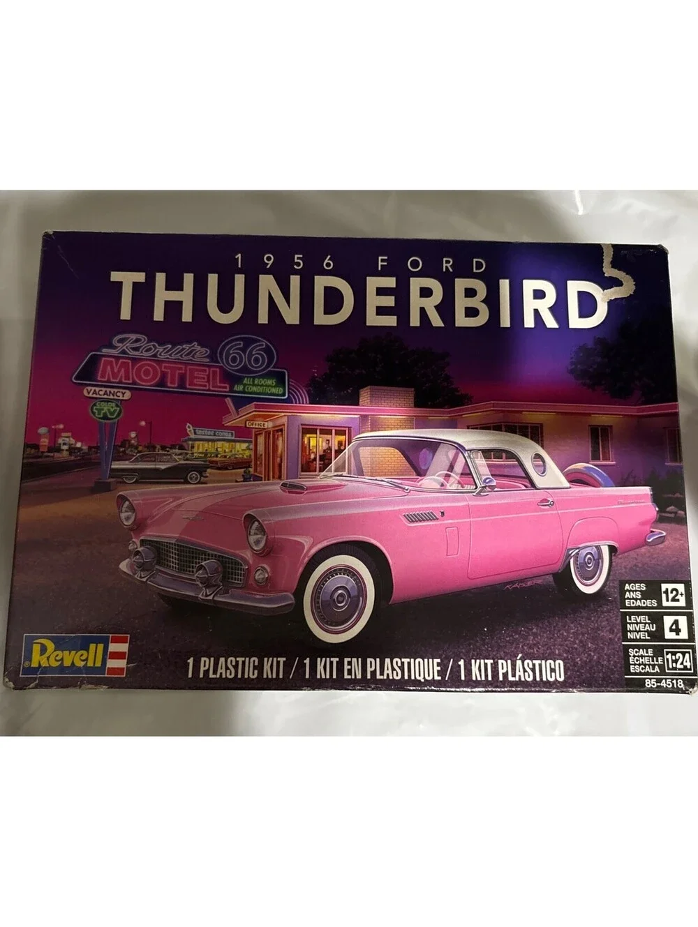 Revell 1956 Ford Thunderbird 1:24 Scale Model Kit 85-4518 Skill 4 New, Ages 12+